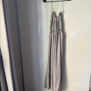 Elegant Striped Maxi Dress